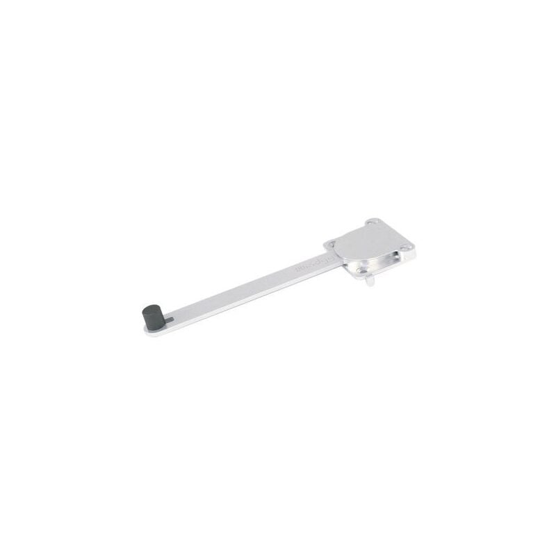 Entrebâilleur de fenêtre magnétique universel acier argent Windy - Kintech