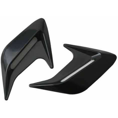 Entrée dair décorative, prise dair en forme de requin universelle, entrée dair capot carbone,(A pair)