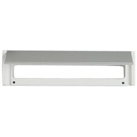 Entrée de boîte aux lettres finition argent type 3221/01 pour portes d'épaisseur 38 à 76 mm - NORMBAU