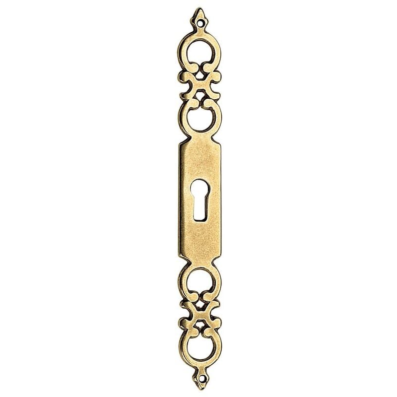 Entré Regence en zamak - finition laiton vieilli - 185 x 22 mm Cadap