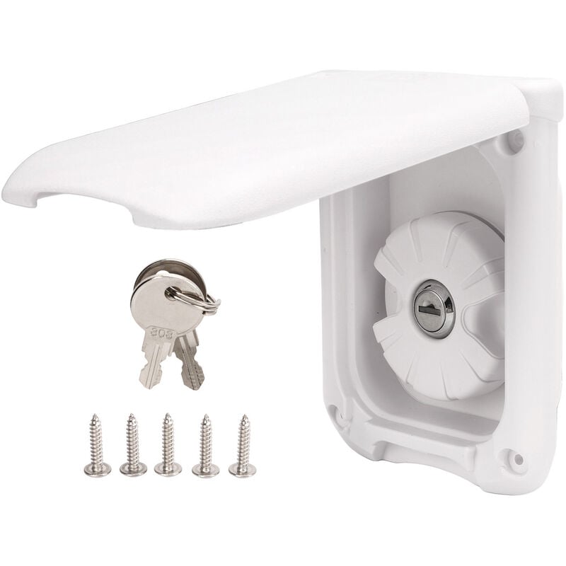 YB - Jeffergarden Entrée de trappe de remplissage d'eau douce par gravité pour camping-cars, camping-cars, caravanes, yachts