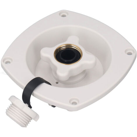 Entrée d'eau de la Ville pour RV avec Régulateur, Construction ABS, Installation Facile, Application Large, Support Mural Pratique, Protection contre les Polluants (BLACK) (WHITE)