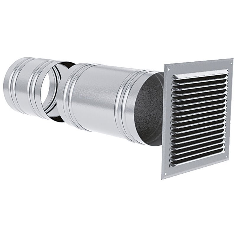 Axelair - Prise d'air façade - Aluminium ø125