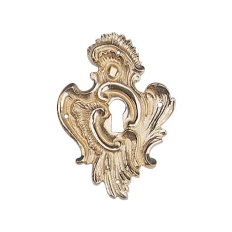 Entrée style Louis XV DUBOIS - 96 x 65 mm - laiton - 700185
