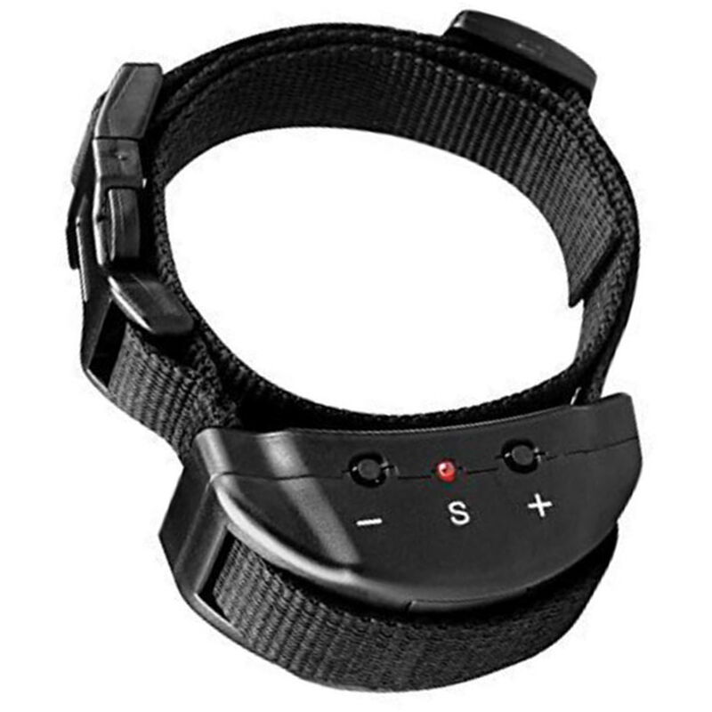 

Entrenador automatico de perros con control de sonido, tapon de ladridos, collar para mascotas con descarga electrica de sensibilidad ajustable, Negro