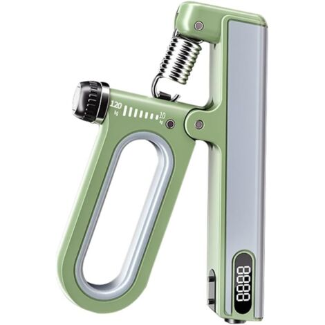 Entrenador de fuerza de agarre, entrenador inteligente ajustable con conteo, fortalecedor antideslizante de antebrazo y muñeca para entrenamiento de fuerza y recuperación de lesiones (4,5-54 kg)