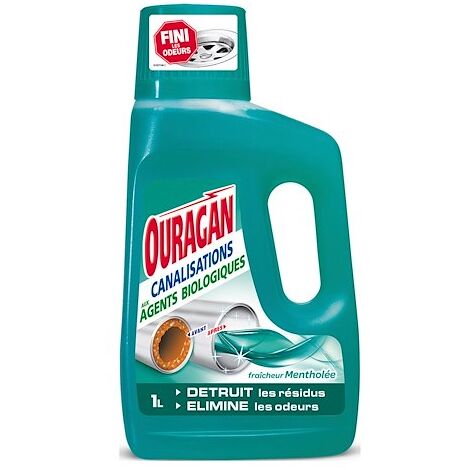 Entretien canalisations Ouragan – Flacon de 1 litre