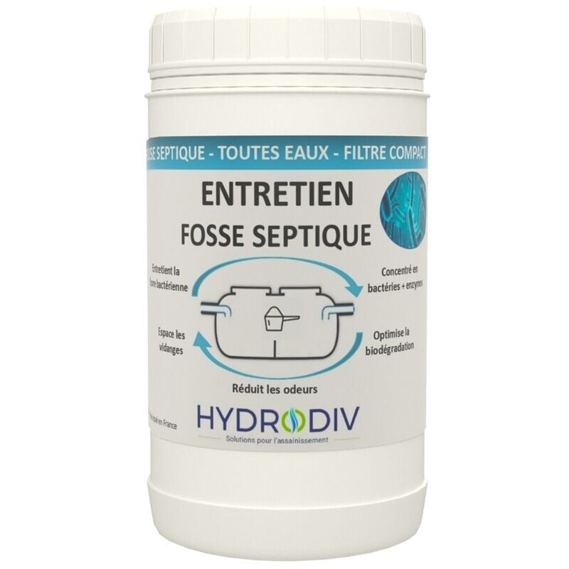 Entretien 7 mois pour fosse septique , aux bacteries et enzymes
