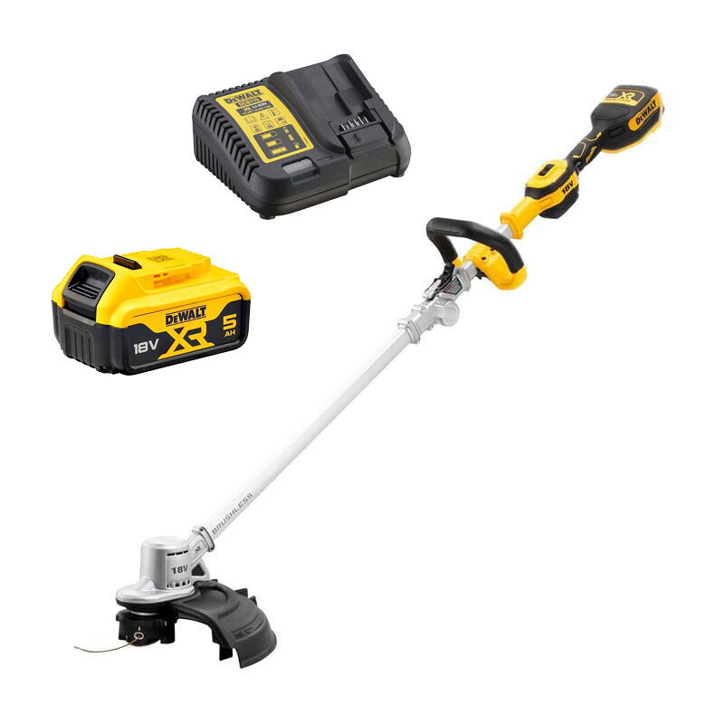 Coupe-bordure 18V xr + batterie 5Ah + chargeur Dewalt DCMST561P1-QW