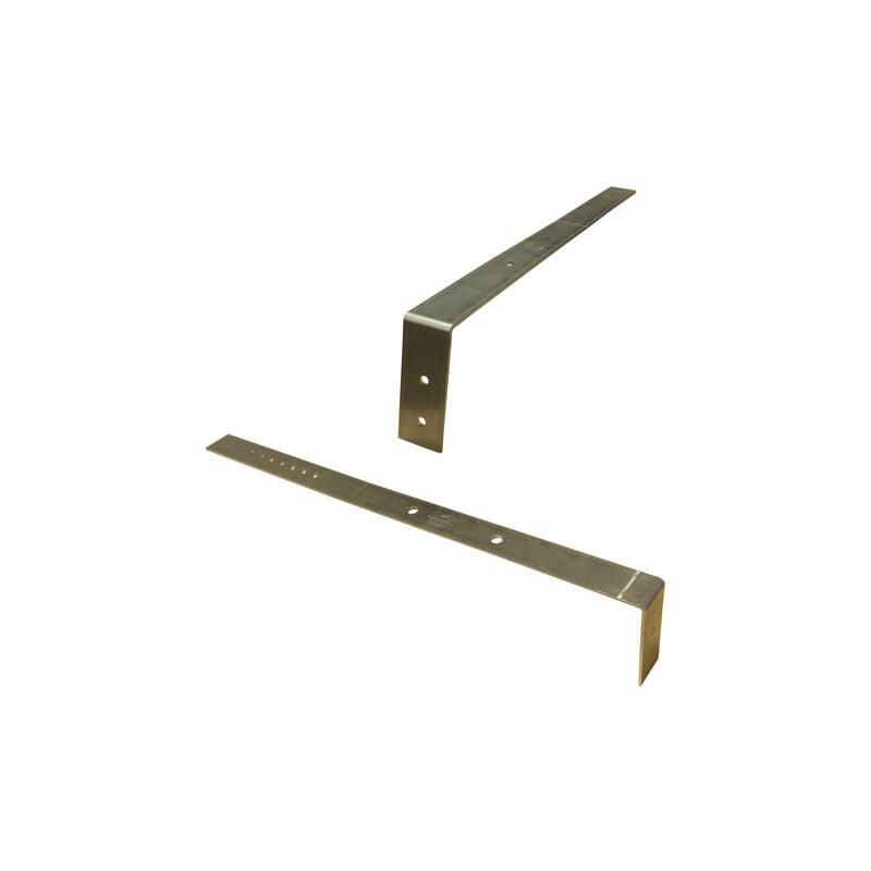 Entretoise ALU coudée sécable CROC - mur 15/20/25 cm (paquet 100 pièces)