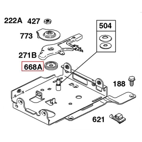 Entretoise de moteur de tondeuse à gazon BRIGGS & STRATTON d'origine 694257
