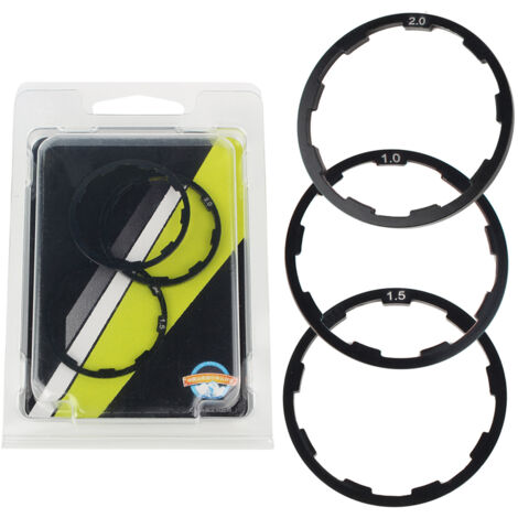 Entretoise de moyeu de volant d'inertie de vélo, 3 pièces, 1mm + 1.5mm + 2mm, support de pédalier, joint de rondelle d'essieu
