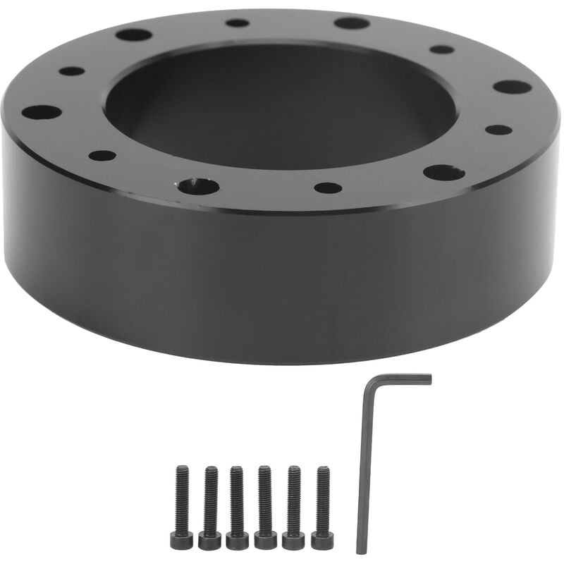 Jeffergarden - Entretoise de volant de 1 po Moyeu à 6 trous en alliage d'aluminium Adaptateur de coussinet accru