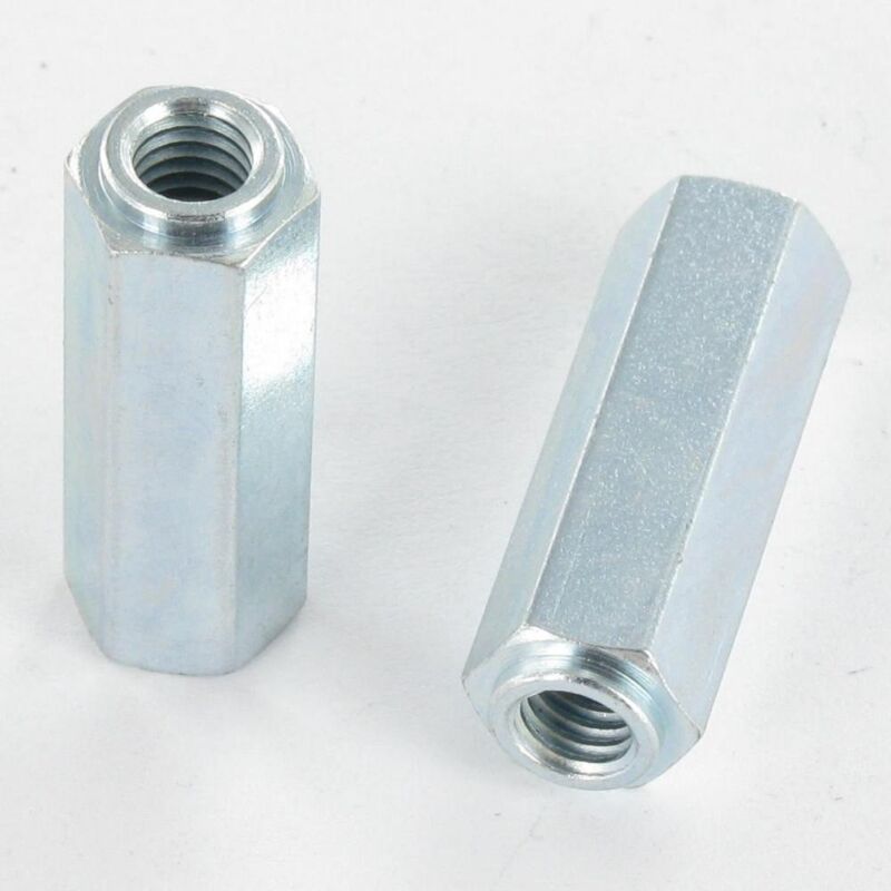 Entretoise hexagonal a collet 10X30 filetee sur M6X15 Acier zingué blanc | Conditionnement: 30 pieces