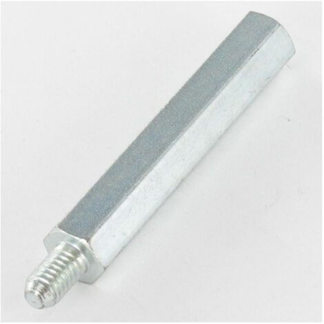 Entretoise Hexagonal Mâle femelle M6/10 10X30 Filetée sur 10 Acier zingué-1 pièce