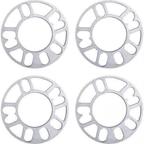 Entretoises de roues en aluminium 4 pcs – Élargisseur de voie 3mm – Améliore la prise en main et la précision – Montage 4/5 goujons