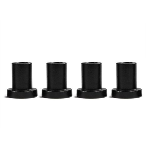 Entretoises murales pour porte de grange coulissante – Lot de 4 – Acier au carbone trempé avec revêtement POM – Dimensions 3.5 x 3 x 2 cm