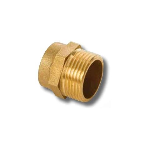 Entroque de cobre M 243 - INYECTOMETAL Medidas: Ø35mm x 1.1/2"