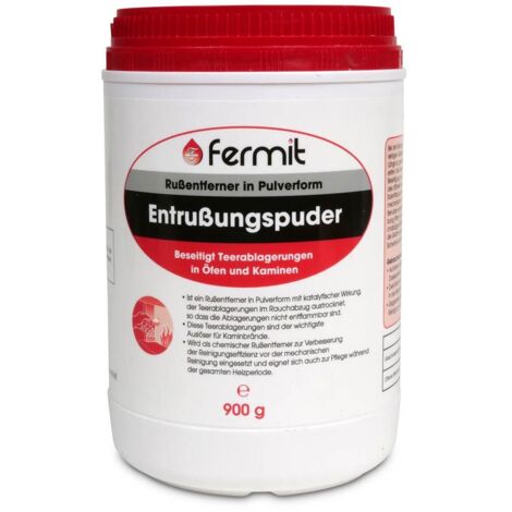 Entrußungspuder für Öfen und Kamine 900g Dose, Rußentferner Pulverform