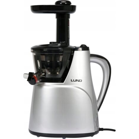 Entsafter Slow Juicer 150W Silber mit 3 Filtern und Zubehör
