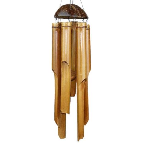 Entspannendes Bambus-Windspiel zum Aufhängen, Dekoration, Windspiel, Feng Shui, Garten und Balkon