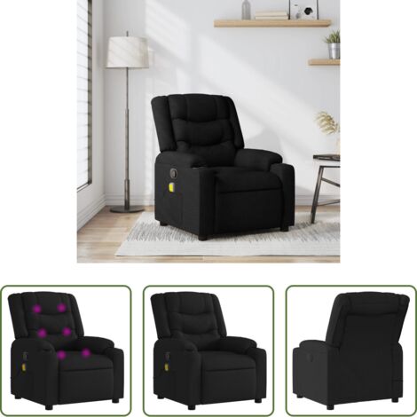Entspannung -  Massage-Relaxsessel, schwarzer Stoff