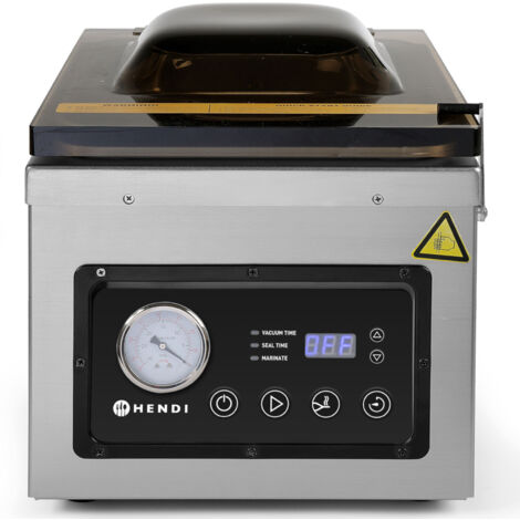 Envasadora al vacío de cámara con bomba de aceite 260mm 1000W PROFI LINE 260 Hendi 201428