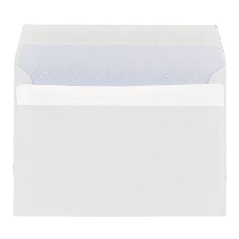 Enveloppe 114 x 162 mm budget 80 g SF auto blanche - Boîte de 500 - Maxiburo