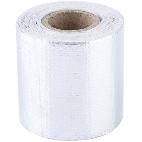 Enveloppe de bouclier thermique de voiture, bande d'enveloppe de bouclier thermique réfléchissante adhésive de papier d'aluminium de voiture de 5m  5cm(Argent 5M  5Cm)