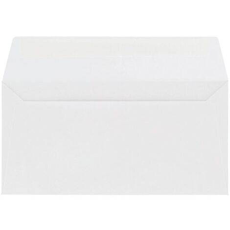 Enveloppe Pollen Clairefontaine blanche 110 x 220 mm - Paquet de 20