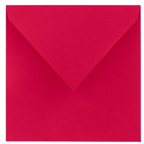 Enveloppe Pollen Clairefontaine groseille 165 x 165 mm - Paquet de 20