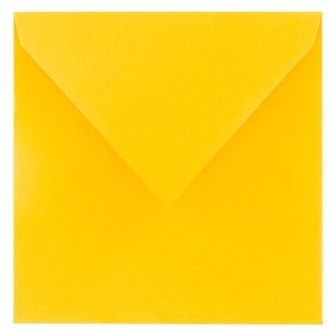 Enveloppe Pollen Clairefontaine jaune pastel 165 x 165 mm - Paquet de 20