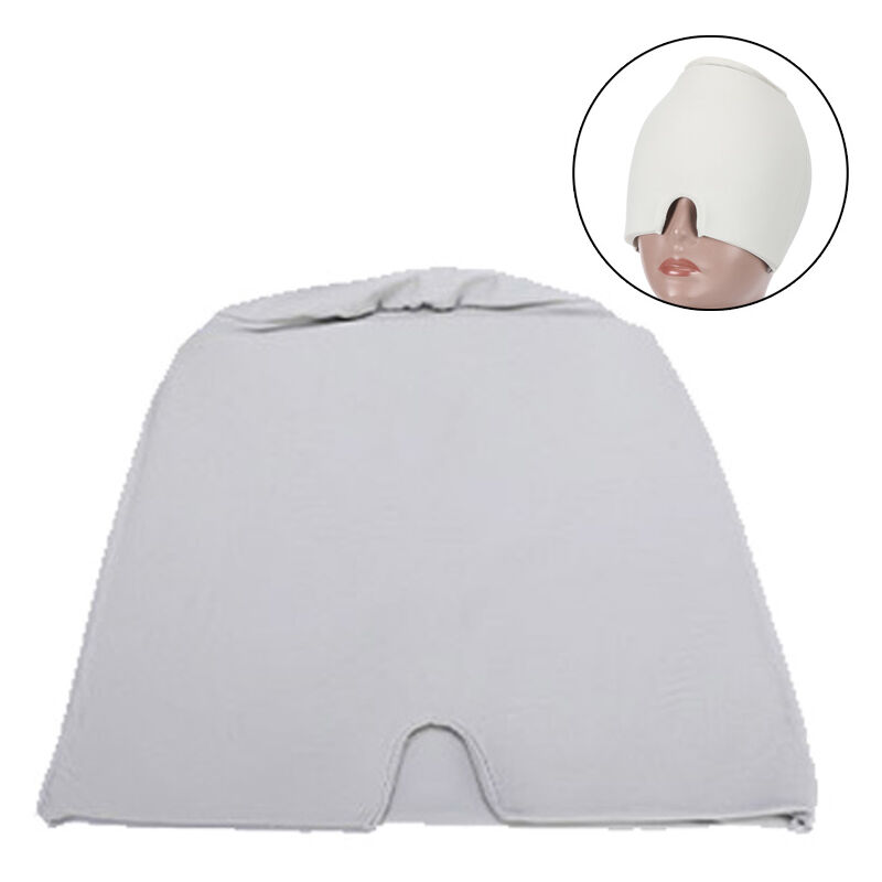 Yzmrbdqc - Enveloppement de tête de glace de migraine, chapeau de soulagement de mal de tête pour le masque d'yeux de mal de tête pour les yeux