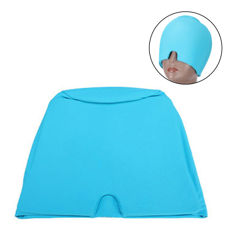 Yzmrbdqc - Enveloppement de tête de glace de migraine, chapeau de soulagement de mal de tête pour le masque d'yeux de mal de tête pour les yeux