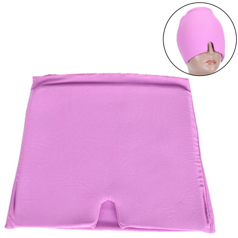 Yzmrbdqc - Enveloppement de tête de glace de migraine, chapeau de soulagement de mal de tête pour le masque d'yeux de mal de tête pour les yeux
