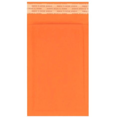 Enveloppes 165 x 100 mm en carton ondulé orange, lot de 10