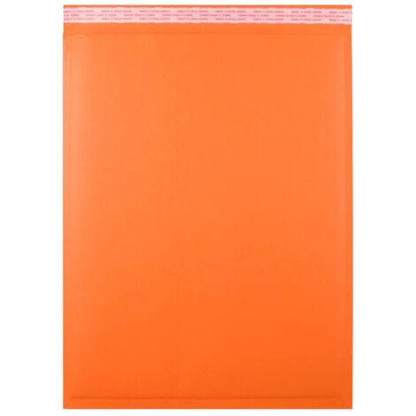 Enveloppes 265 x 180 mm en carton ondulé orange, lot de 10