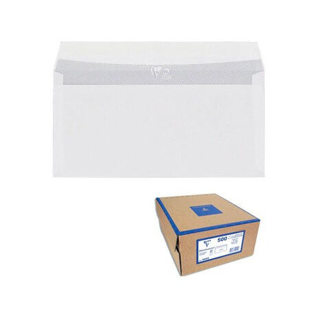 Enveloppes blanches 110 x 220 ( lot de 500) - CBA