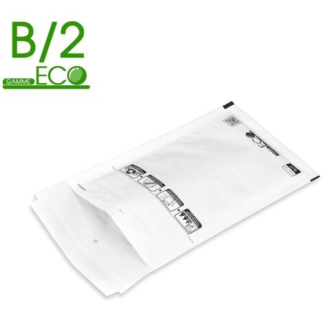 Lot de 200 Enveloppes à bulles ECO B/2 format 120x220 mm