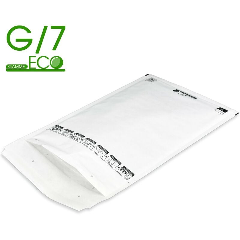 Lot de 100 Enveloppes à bulles eco G/7 format 230x340 mm