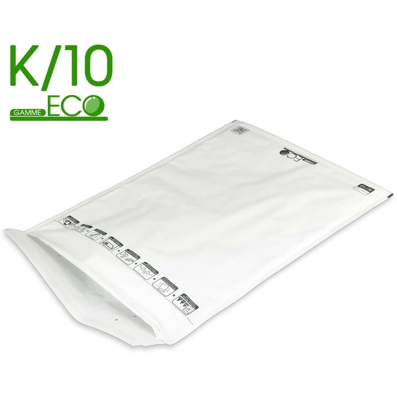 Lot de 50 Enveloppes à bulles eco K/10 format 345x470 mm