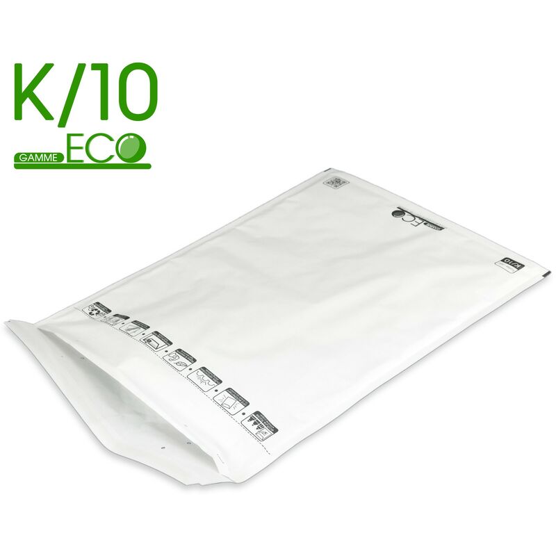 Lot de 200 Enveloppes à bulles eco K/10 format 345x470 mm