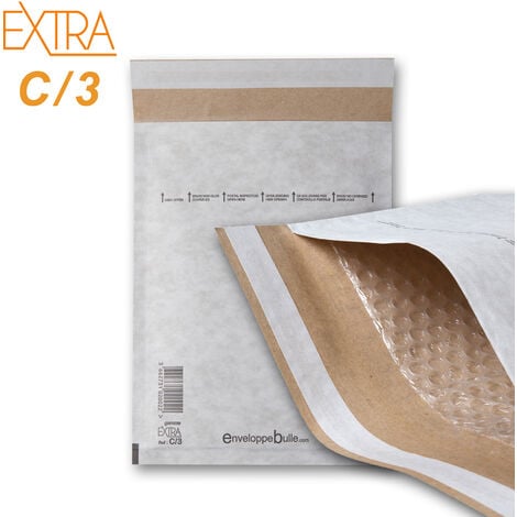 Lot de 10 Enveloppes à bulles EXTRA C/3 format 150x215 mm
