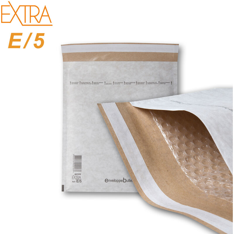Lot de 100 Enveloppes à bulles extra E/5 format 220x265 mm