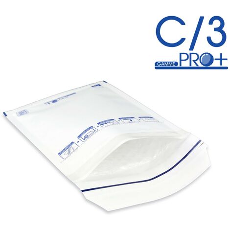 Lot de 10 Enveloppes à bulles PRO BLANCHES C/3 format 140x215 mm
