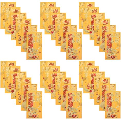 Enveloppes Pour Dîner Paquet D'Enveloppes Rouges Sacs Pour La Fête Du
