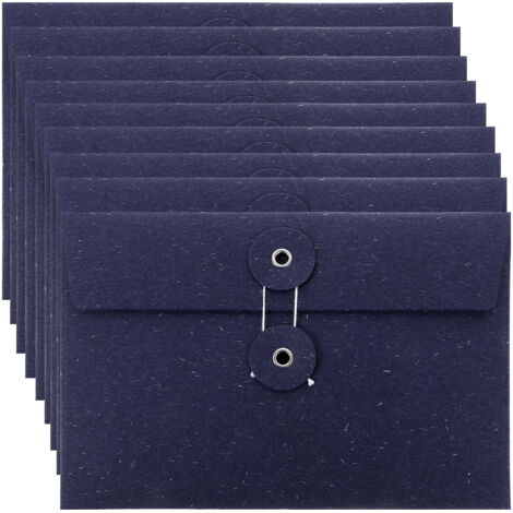 Enveloppes Vintage Bleu Profond, Lot de 10 Pochettes Décoratives pour Lettre, Mariage et Carte Postale