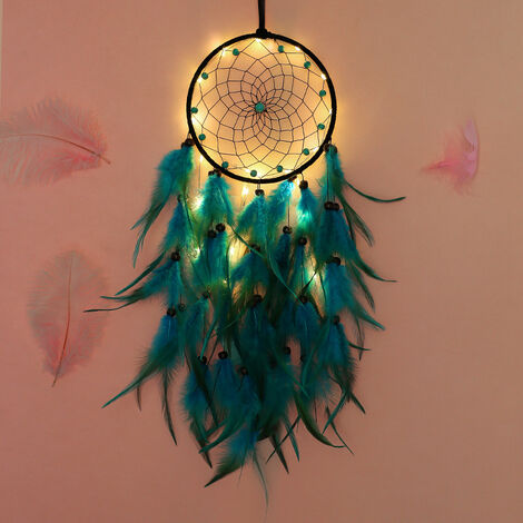 LTS FAFA Lumière LED plume attrape-rêves Boho chambre décoration murale  décoration de la maison décorations