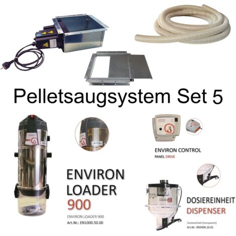 Environ Pelletsaugsystem Set 5 - Pellet entnahme durch