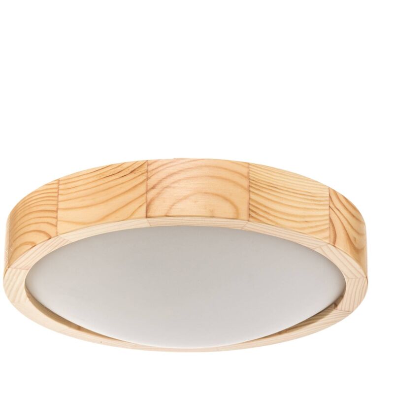 Envostar Zeus plafoniera in legno, pino, Ø27cm